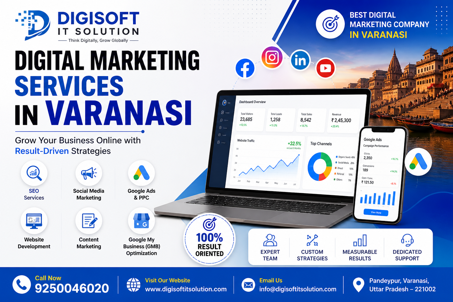 Digital Marketing Services Digisoft IT Solution Varanasi Digital Marketing Company in Varanasi SEO Services in Varanasi Social Media Marketing Varanasi Google Ads Services Varanasi Website Development Company Varanasi